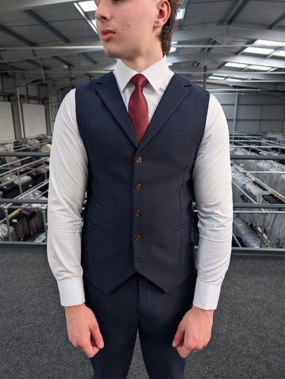 Lawrence Navy Three Piece Suit