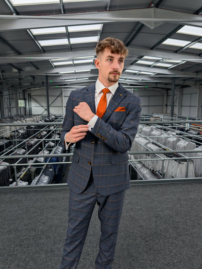 Thomas Check Three Piece Suit
