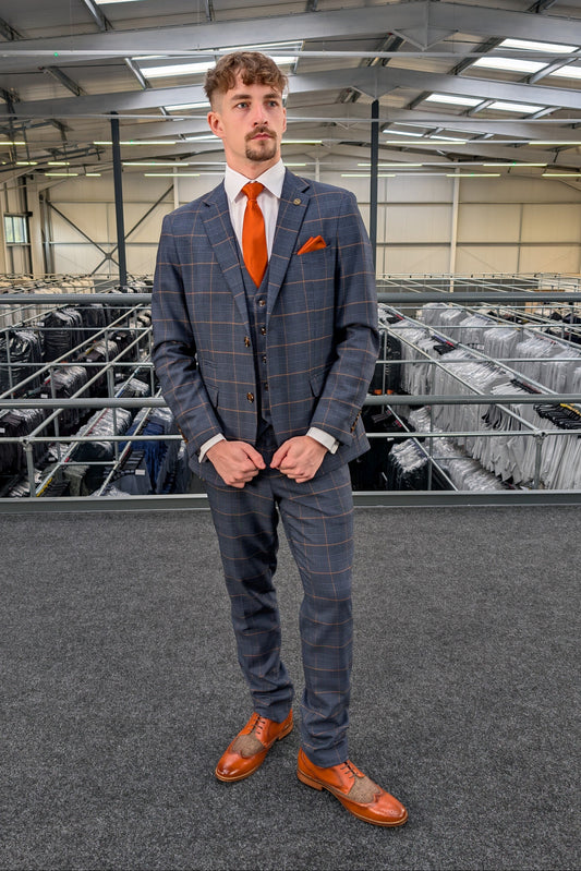 Thomas Check Three Piece Suit
