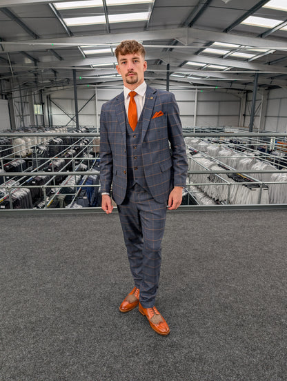 Thomas Check Three Piece Suit