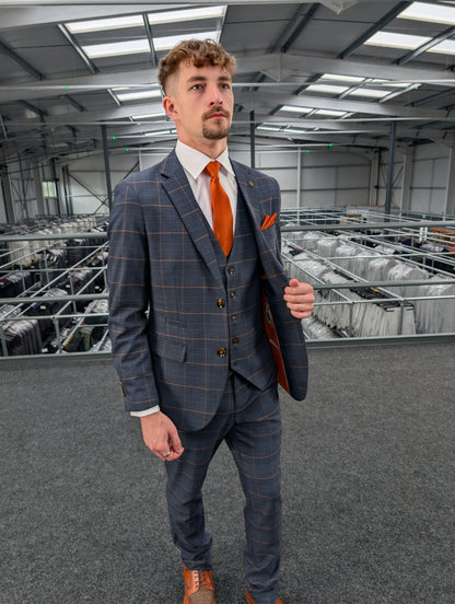 Thomas Check Three Piece Suit