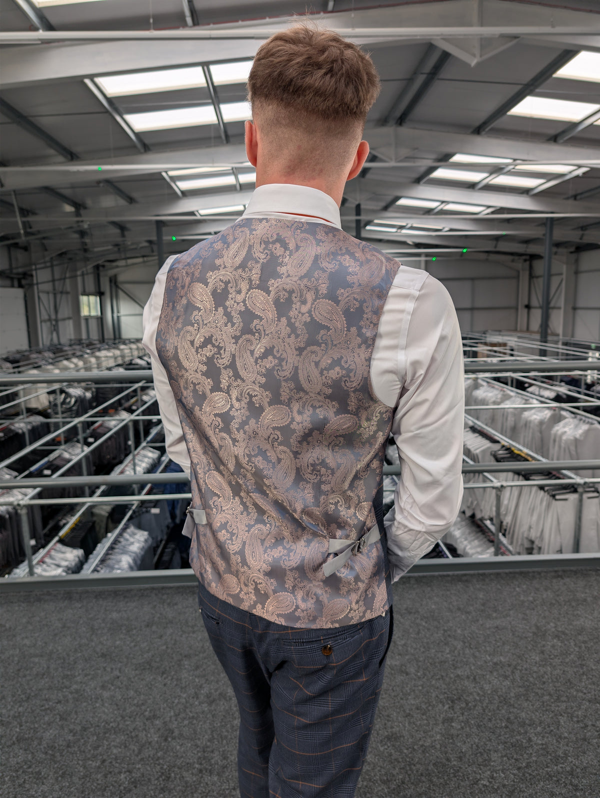 Thomas Check Three Piece Suit