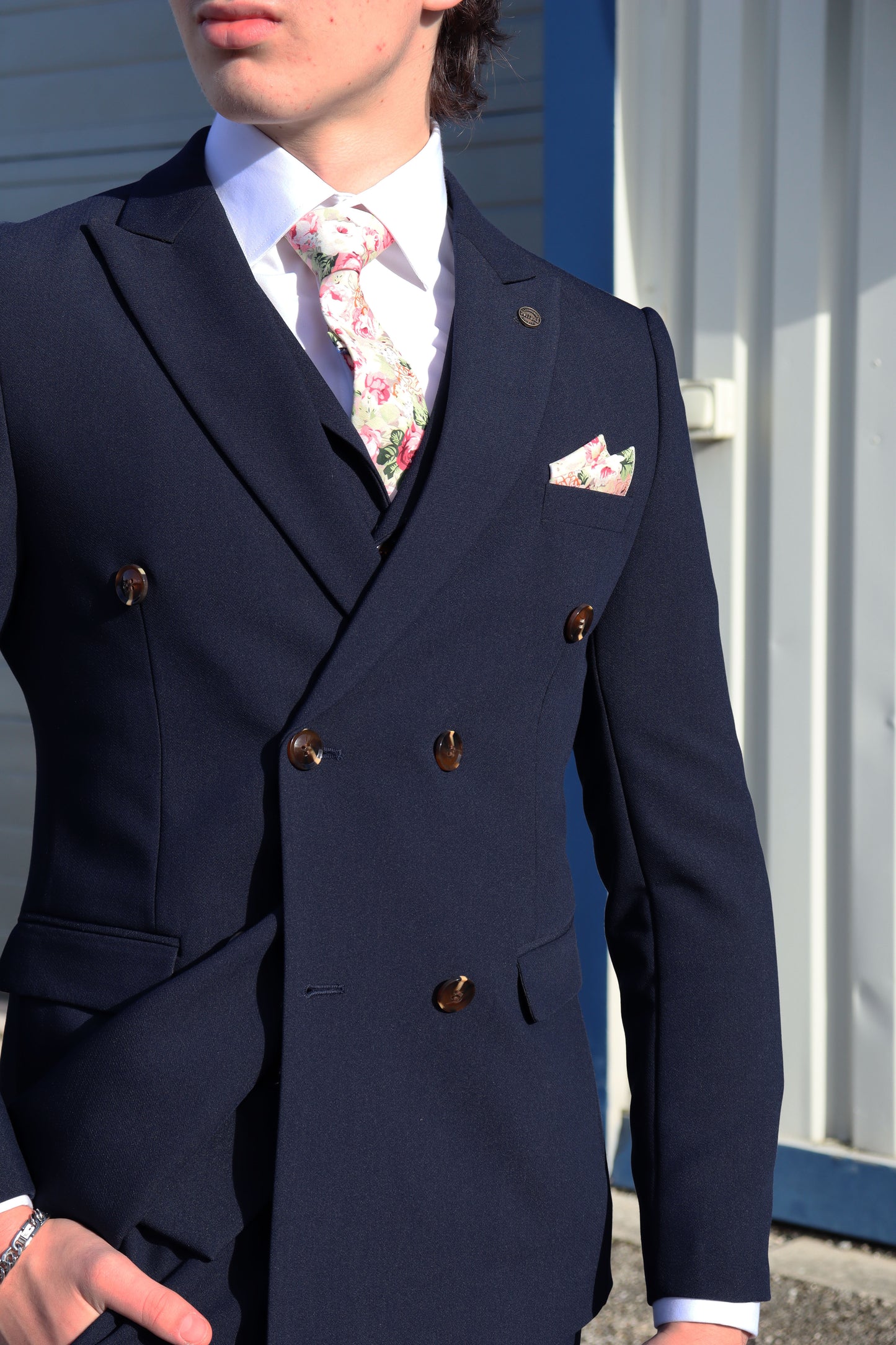 COMING SOON ⌛ Lawrence Navy Double Breasted Three Piece Suit