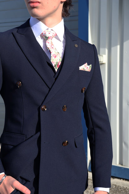 COMING SOON ⌛ Lawrence Navy Double Breasted Three Piece Suit