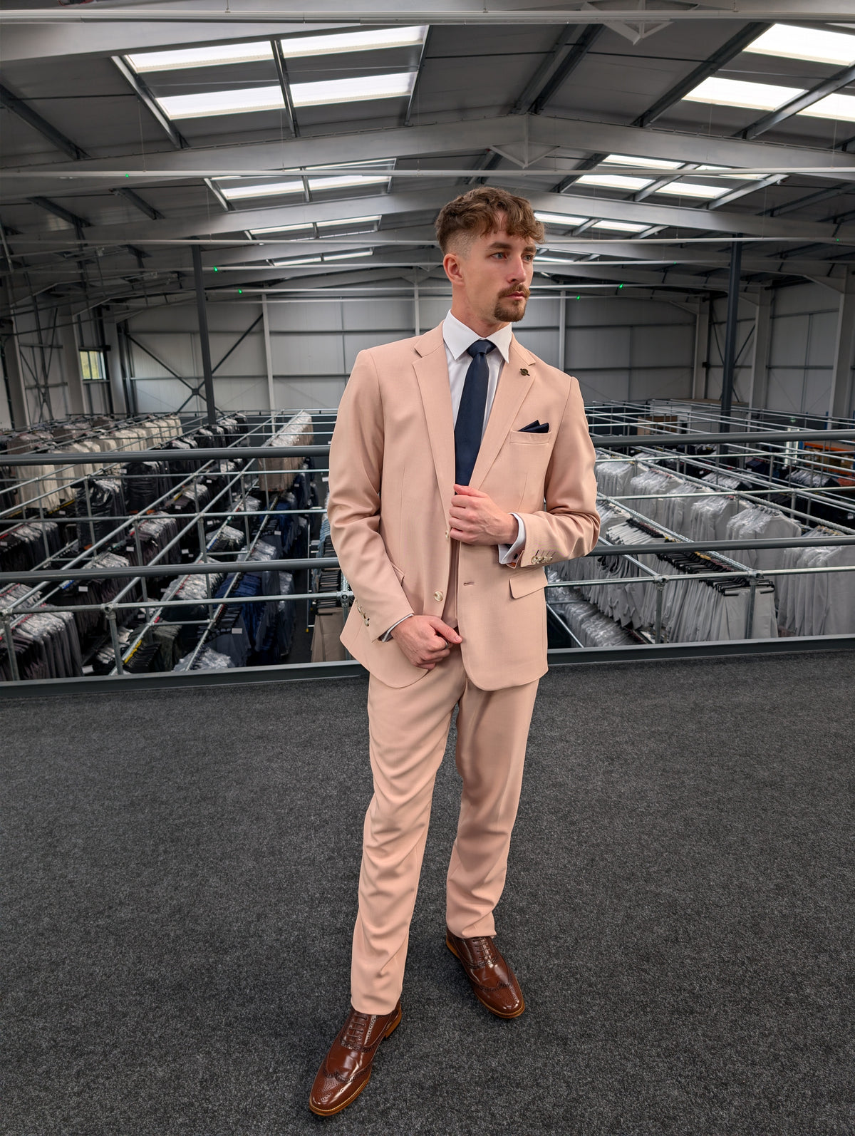 [COMING SOON] MAU Peach Pink Three Piece Suit