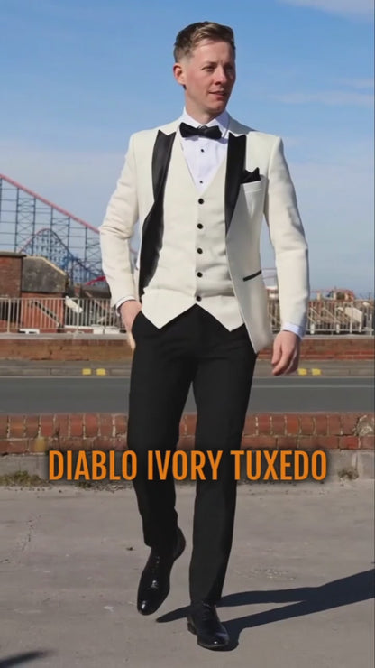 Diablo Ivory Three Piece Tuxedo