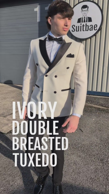 COMING SOON ⌛ DIABLO IVORY Double Breasted Three Piece Tuxedo
