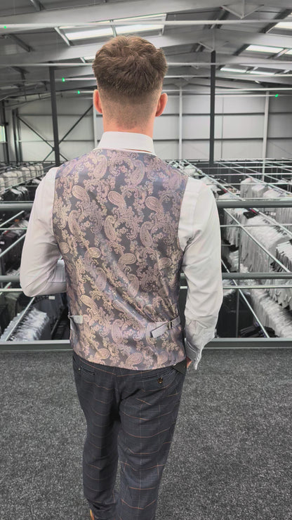 Thomas Check Three Piece Suit