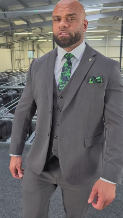Vincent Charcoal Three Piece Suit