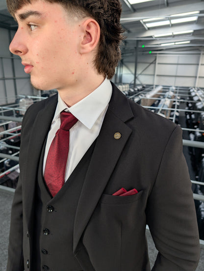 Diablo Black Three Piece Suit