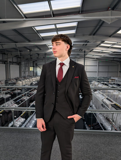 Diablo Black Three Piece Suit