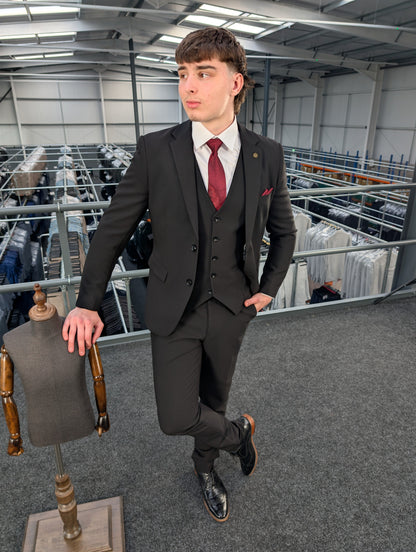 Diablo Black Three Piece Suit