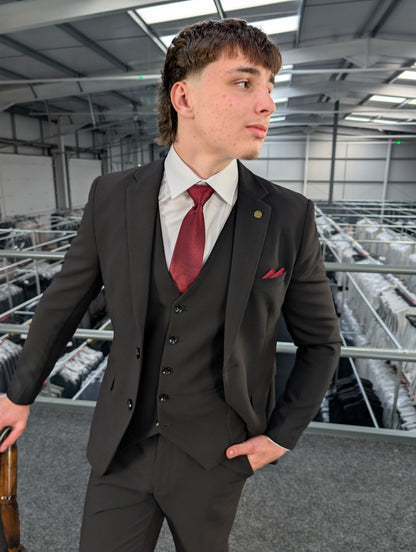 Diablo Black Three Piece Suit