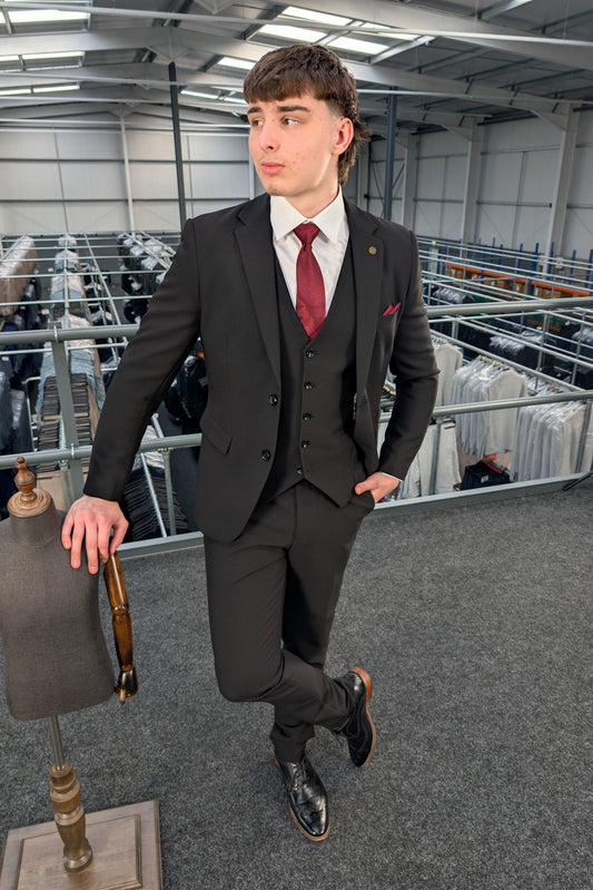 Diablo Black Three Piece Suit