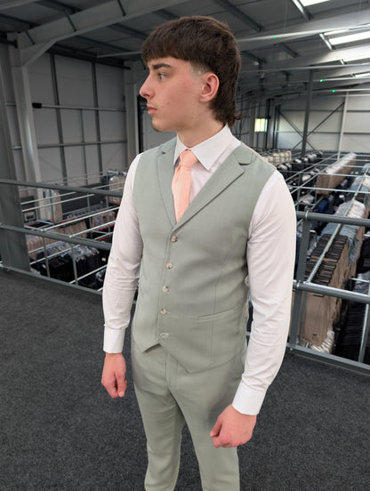Callum Sage Green Three Piece Suit