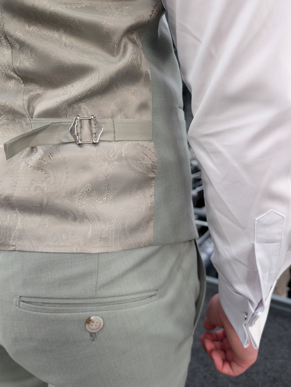 Callum Sage Green Three Piece Suit