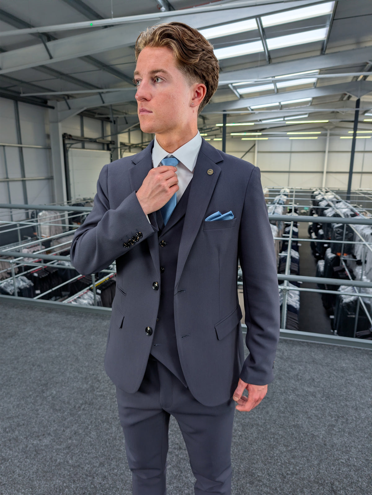 Jake Midnight Blue Three Piece Suit