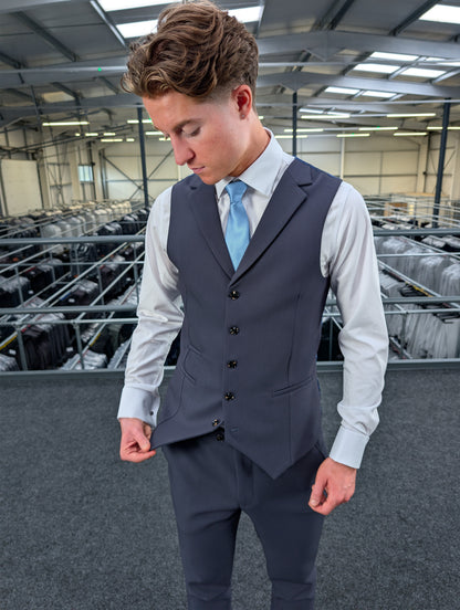 Jake Midnight Blue Three Piece Suit