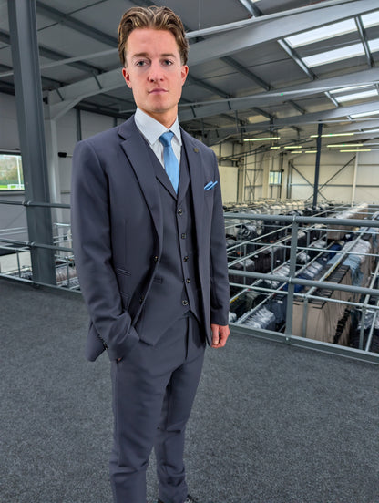Jake Midnight Blue Three Piece Suit