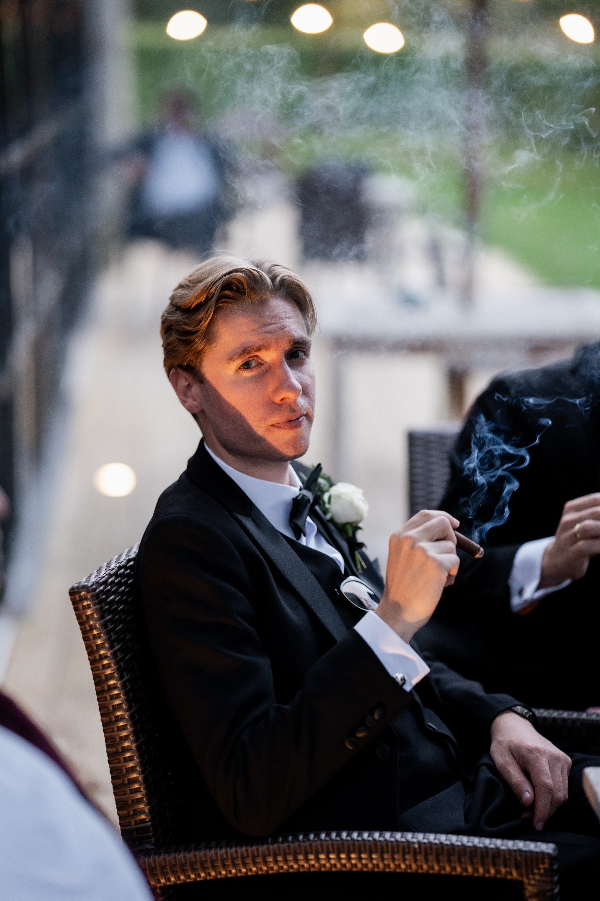 SUITBAE Diablo tuxedo for black tie weddings and sharp formal photography