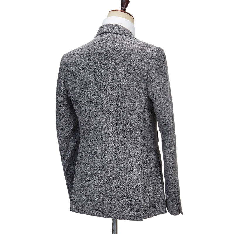 Suitbae Grey Wool Three Piece Suit 🐑