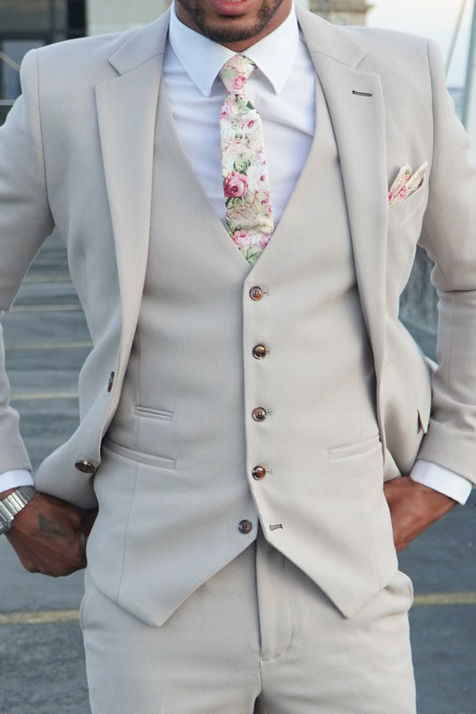 Escobar Stone Textured Waistcoat