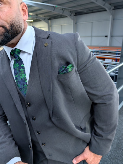 Vincent Charcoal Three Piece Suit