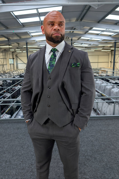 Vincent Charcoal Three Piece Suit