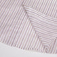 Beige Stripe Slim Fit Round Collar Double Cuff Shirt