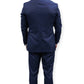 Suitbae Solid Blue Three Piece Suit 🌊
