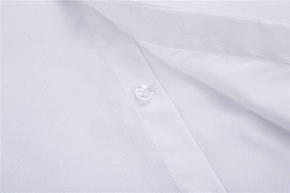 White Hidden Button Cufflink Shirt & Cufflinks